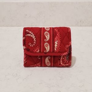 (SOLD) Vera Bradley Tri-Fold Wallet - Mesa Red
